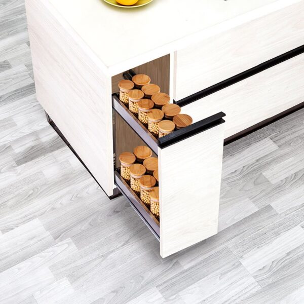 Satin Bottle Pullout (2 Shelves) (Base Mounted) - Image 2